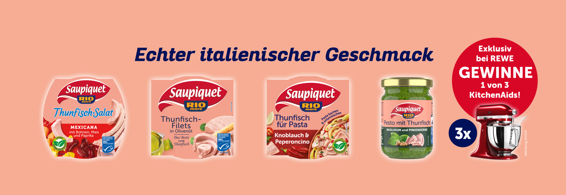 REWE Kassenbon Gewinnspiel mit Saupiquet