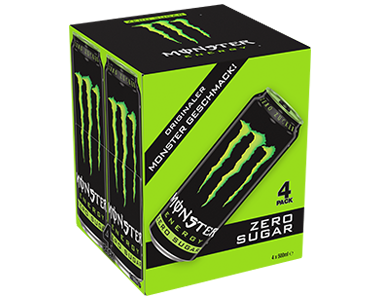 4er-Pack Monster Energy Zero Sugar