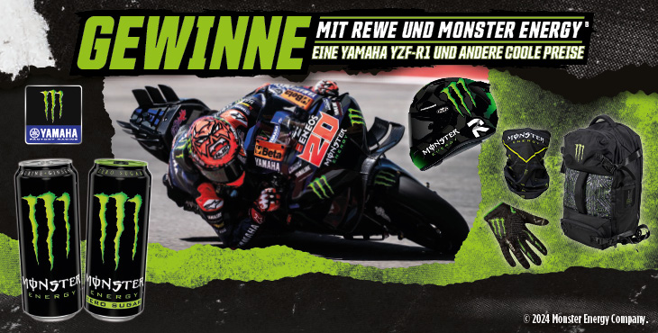 REWE Kassenbon Gewinnspiel mit Monster